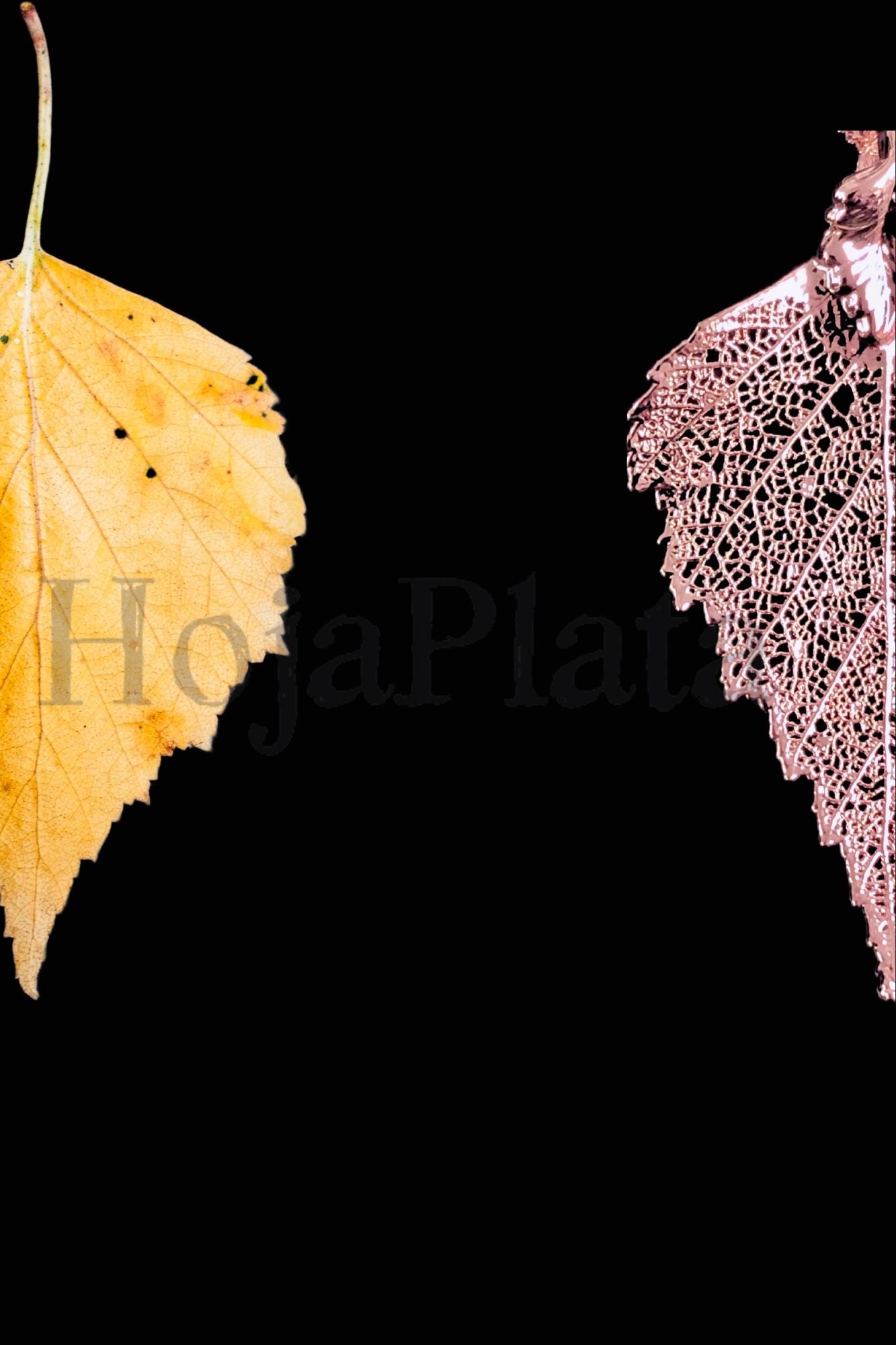 Colgante de Abedul en oro rosa