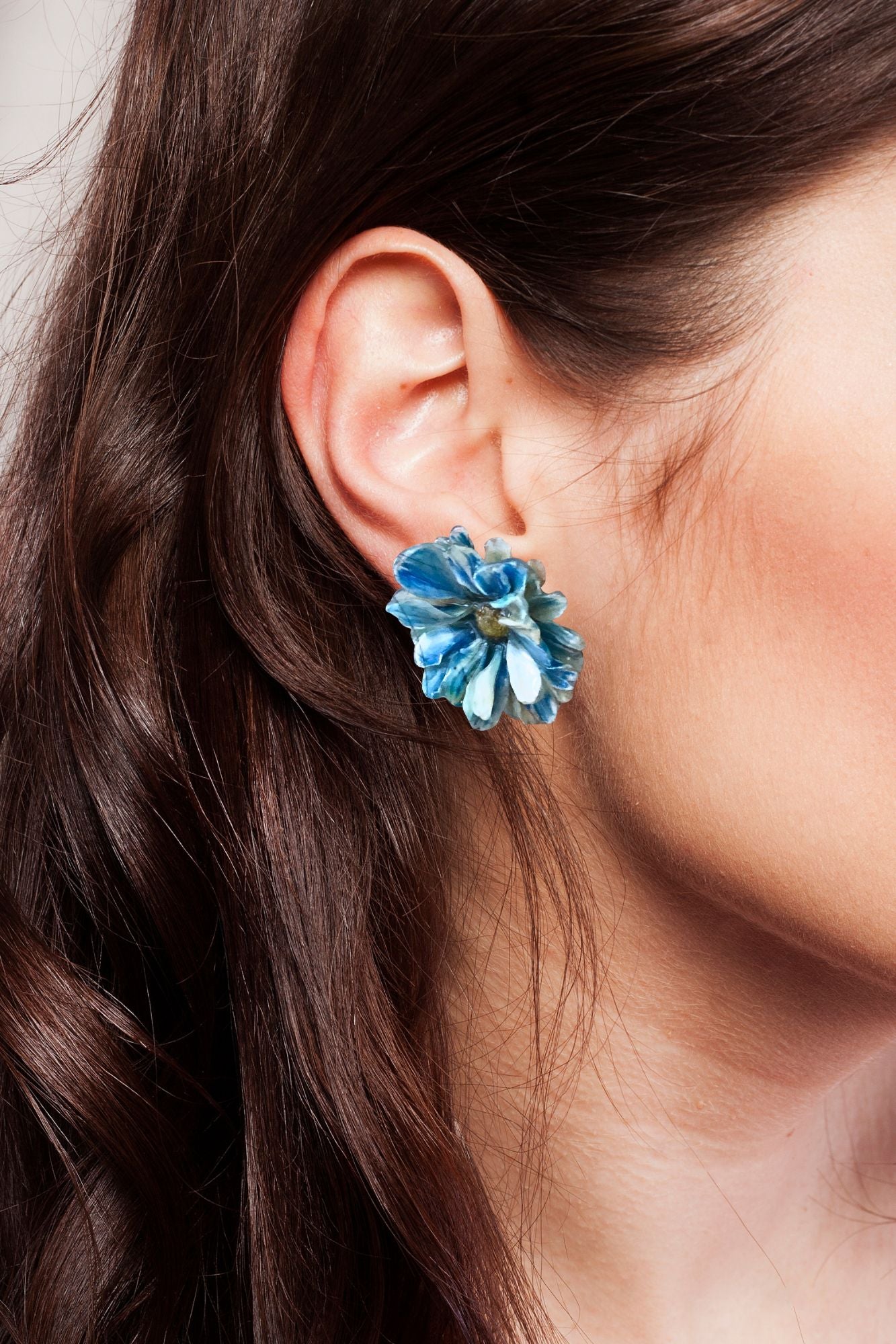 Pendientes Aster azules