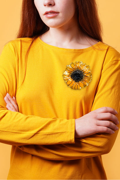 Broche Girasol