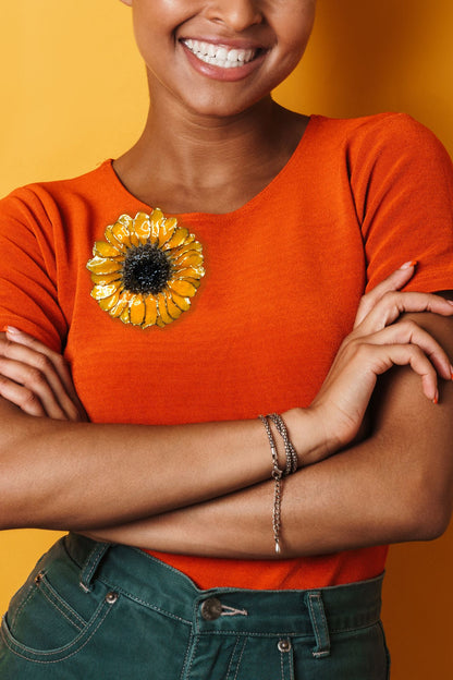 Broche Girasol