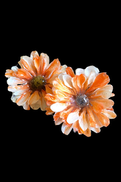 Pendientes Aster naranja