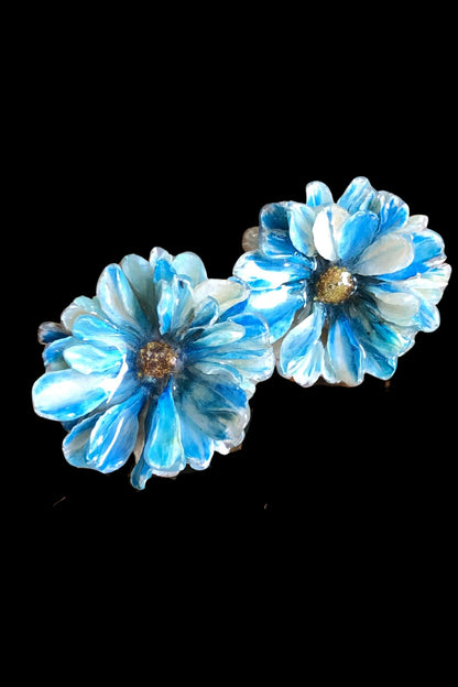 Pendientes Aster azules