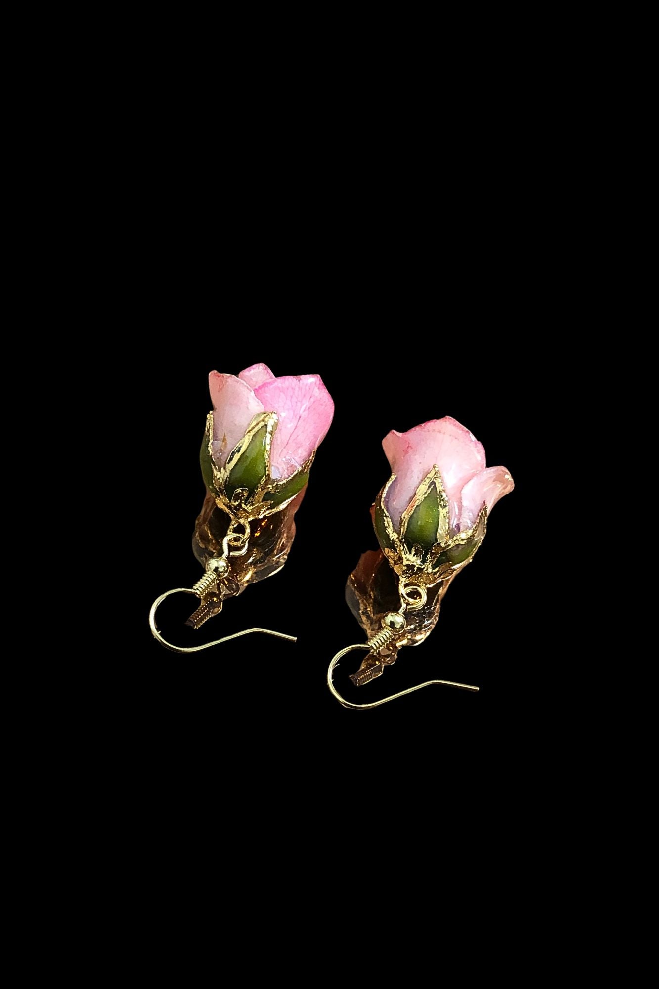 Pendientes rosas rosa