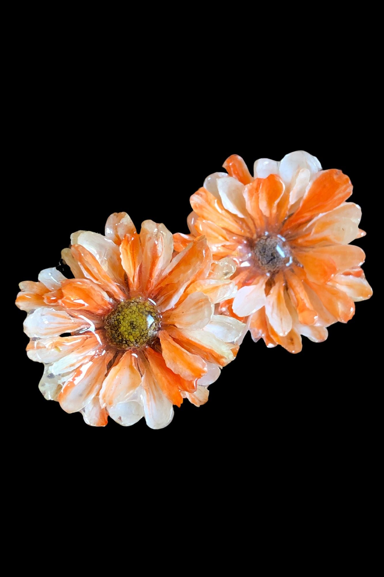 Pendientes Aster naranja