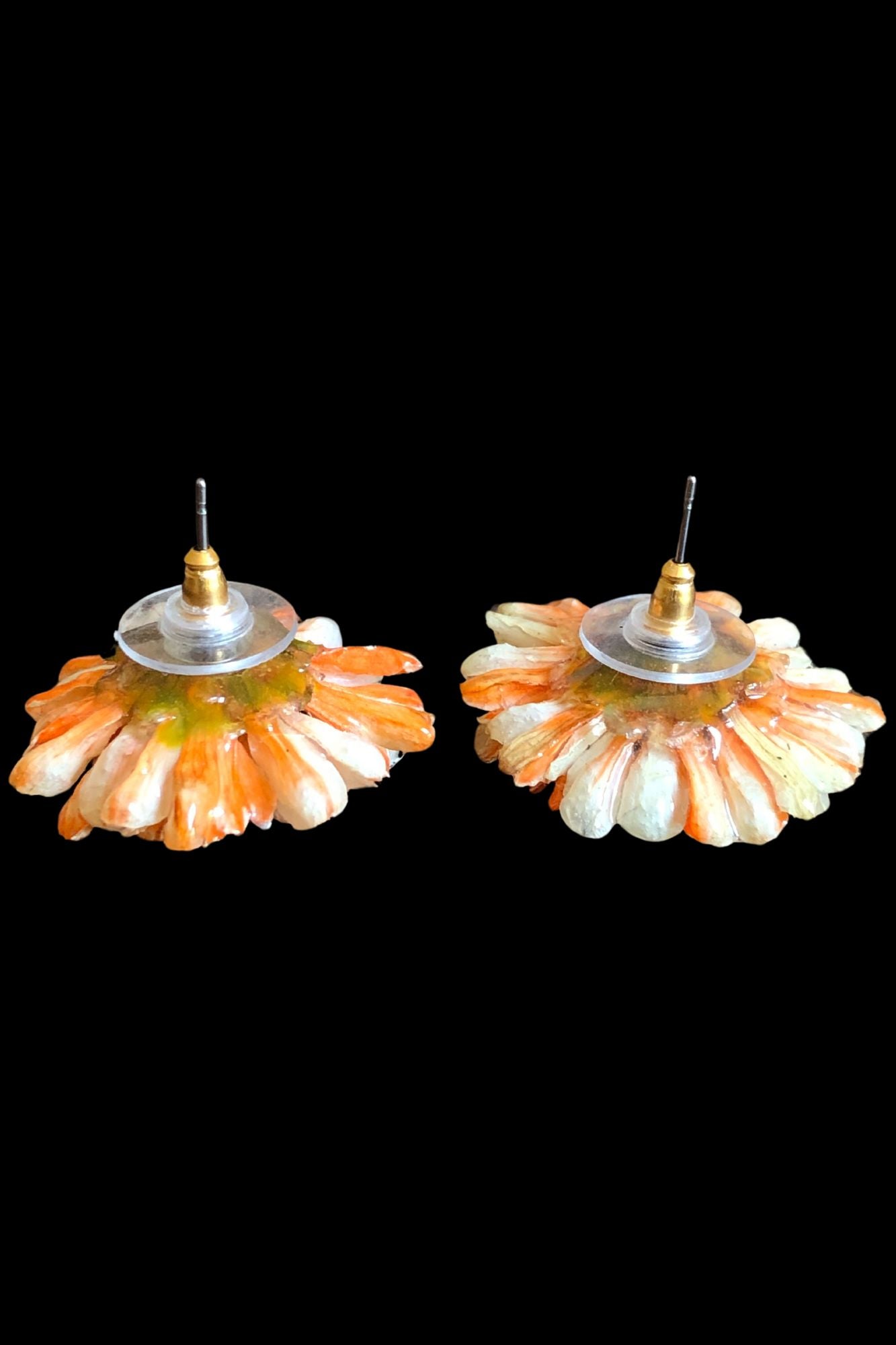 Pendientes Aster naranja